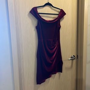Brand New!!! Fashion Nova Red Velvet Dress!!